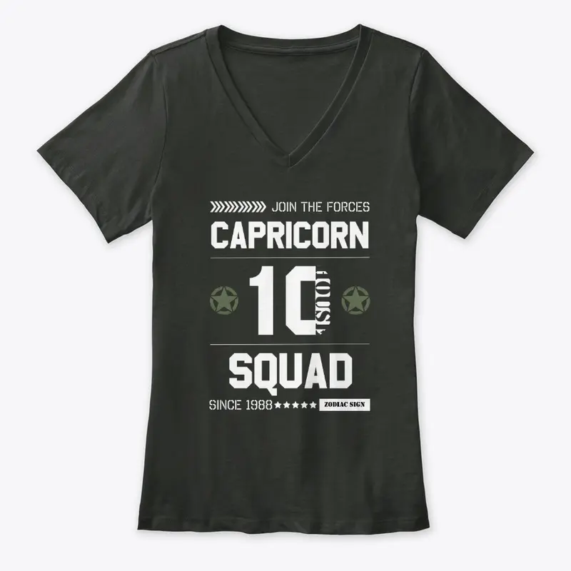 Zodiac Majesty Capricorn Squad White