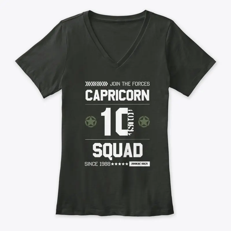 Zodiac Majesty Capricorn Squad White