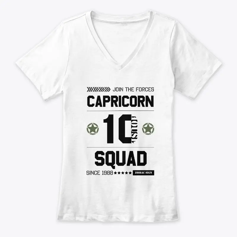 Zodiac Majesty Capricorn Squad Black